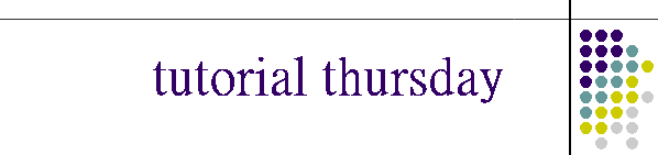 tutorial thursday